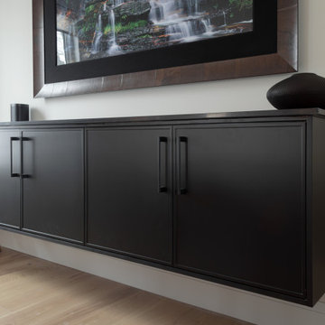 Dining Buffet, Full View | Subtle Light, Bold Black