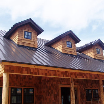 Brown Roofed House