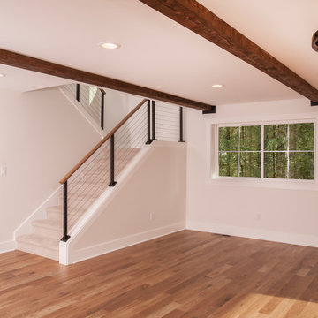 Powder Coated Stair Railing - Riddle Construction & Design