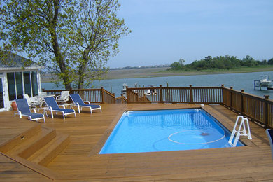 Example of a large backyard pool design in Minneapolis