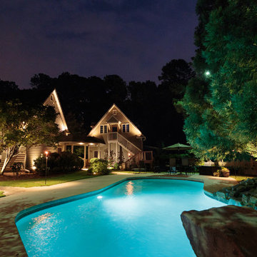 Kennesaw, GA House and Backyard Lighting Project