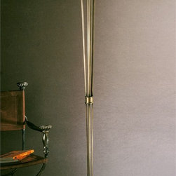 Adela, Torchiere Floor Lamp | Uttermost - Floor Lamps