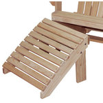 Hershy Way - Cypress Adirondack Chair Footrest - Bring relaxation and classic style to your backyard! This lovely footrest accompanies the Cypress Adirondack Chair for the ultimate lounging experience. Its natural cypress wood adds beauty and durability, and its hardware is made of quality stainless steel. Make your backyard into a rejuvenating retreat with the help of this timeless piece.