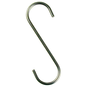 Handcrafted 6.5" S-Hooks  6 Pack Stainless Steel
