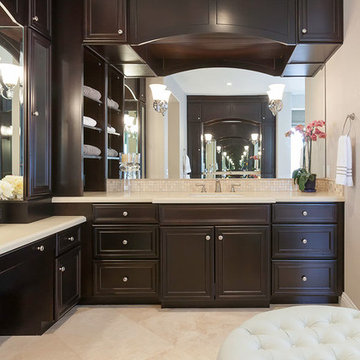 Master Bathroom gets classy storage solution