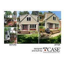 Exterior before & after