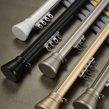 CHT04 Sonder Wall Mounted Drapery Rods With Curtain Rail Rollers