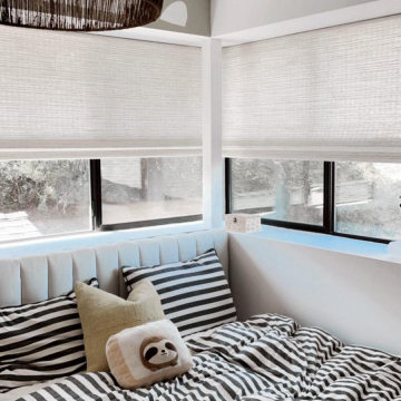 Elevate Teen Bedroom with Woven Wooden Shades in Hermosa Beach!