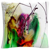Abstract Number 03 Streaks Splatter By Masters Fine Art Decorative Pillow
