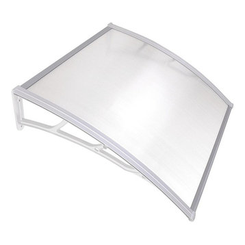 One-Piece Polycarbonate Hollow Sheet, Clear With Light Trim, 1 -Piece