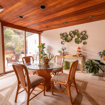 Mid Century Moroccan Sunroom