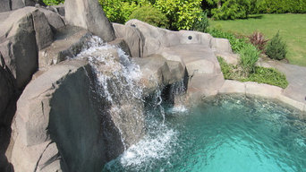 Stunning Vancouver backyard with Water Fall