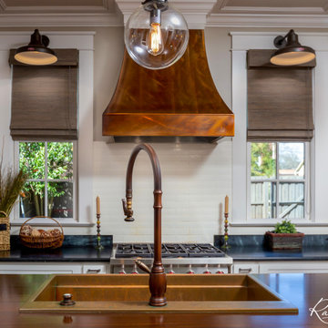 33" Custom Drop In Copper Workstation Sink by Rachiele