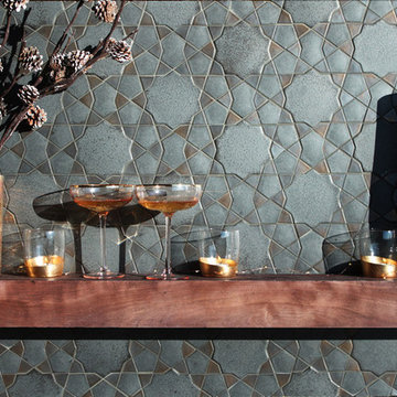 Bahia mosaic in Blacksmith and Bronze alloy glazes.