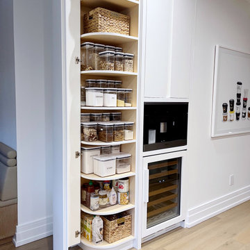 After: Elegant and Efficient Curved Pantry Makeover