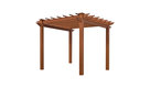 88"x88"x95.25" Lakewood Pergola, Cedar