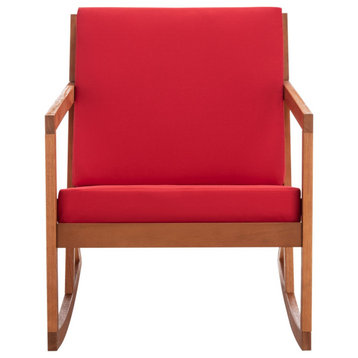 Safavieh Outdoor Vernon Rocking Chair Natural/Red