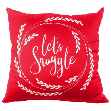 Let's Snuggle Decorative Pillow, Cherry