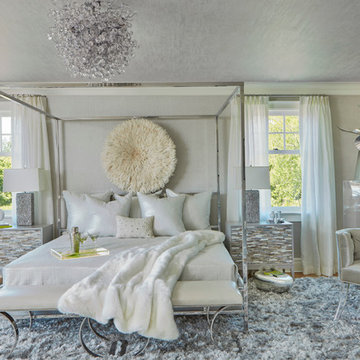 Interior Design | Beach Glam Bedroom Suite | Holiday House Hamptons