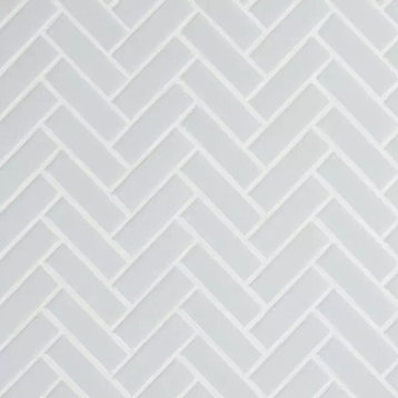Retro Herringbone 12.75X12.88 Gray Porcelain Mosaic, 15 Sheets