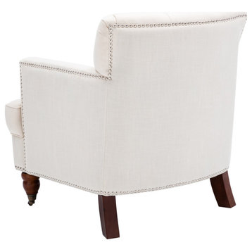 Modern Style Accent Chair, Beige