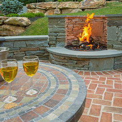 Natural Stone Fire-Pit - Fire Pits