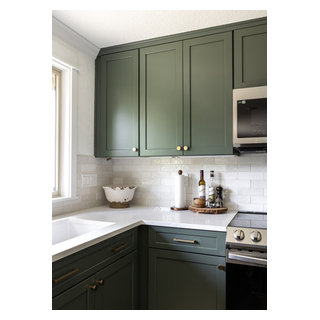Lush Green Kitchen Revamp - Kitchen - Portland - by JDI Construction NW ...