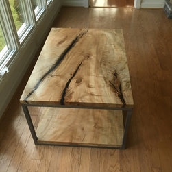 metal and wood coffee table - Coffee Tables