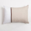 Orf Linen, Ivory/Steel Blue, Ivory/Brown, Small Bolster