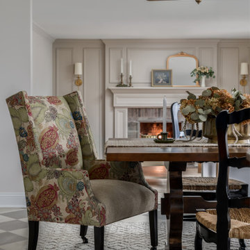 Modern English Kitchen & Family Room