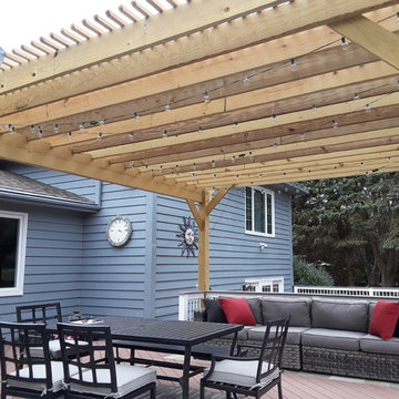 Timber Tech Deck Upgrade with Pergola in Naperville, IL