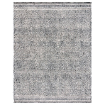 Safavieh Abstract Collection ABT340 Rug, Ivory/Charcoal, 11'x15'