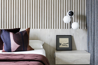 Inspiration for a modern bedroom in Perth.