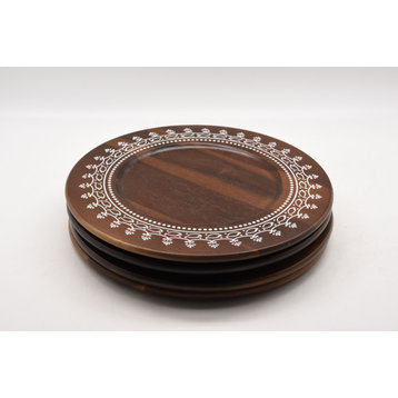 Heim Concept Acacia Wooden Charger Plate 4Pcs/Set