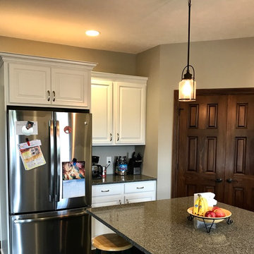 Waypoint Cabinetry- Painted Linen, Maple Espresso, and Cherry Java