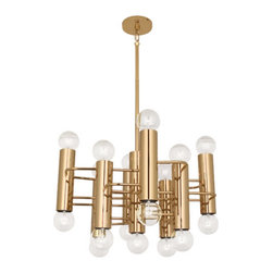 Robert Abbey - Jonathan Adler Milano Square Pendant - Chandeliers