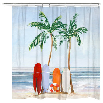 Surfs Up Shower Curtain