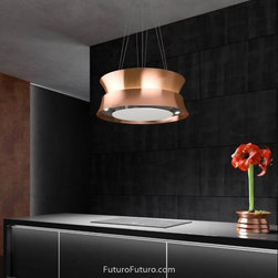 24&Prime; Arena Copper Island Range Hood - Range Hoods And Vents