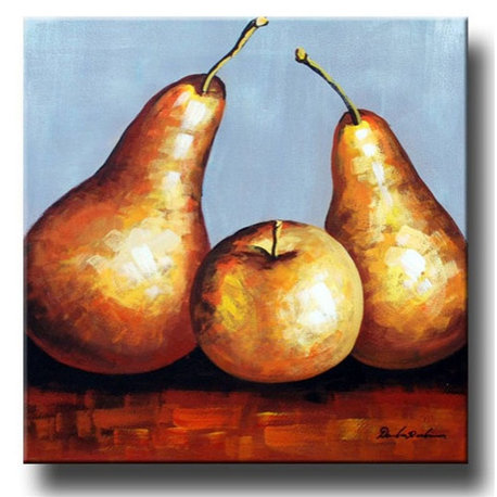 Golden Pears, Wall Tapestry, 32"x32"