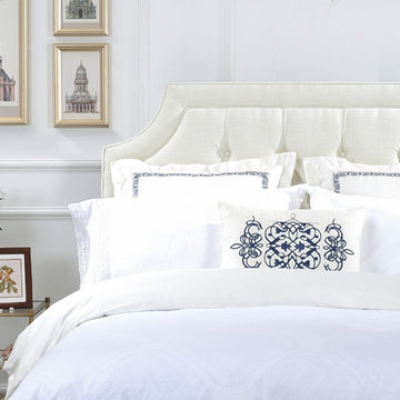 Kaye Headboard  Queen, Antique White