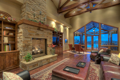 Southwest living room photo in Albuquerque