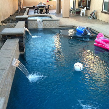 Kennedy residence. Modern contemporary pool & spa.