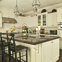 Family room kitchen look.