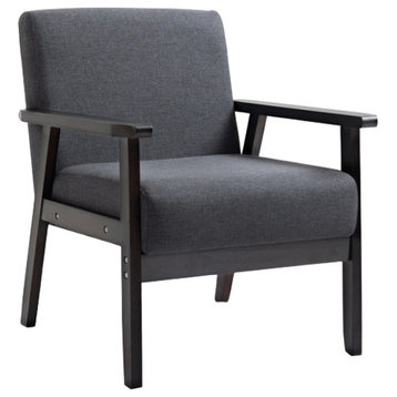 Bahamas Linen Chair, Dark Gray