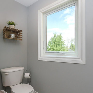 Large New Casement Window in Attractive Bathroom - Renewal by Andersen Greater T