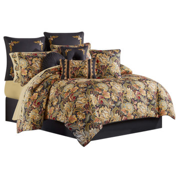 Five Queens Court Stefania 4-Piece Comforter Set, California King