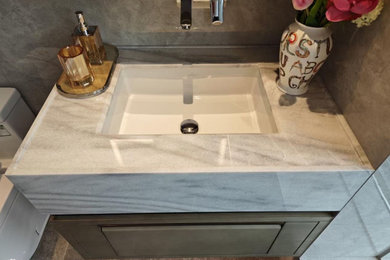 Powder room - powder room idea in Los Angeles