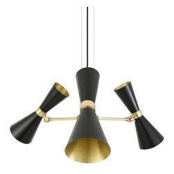 CAIRO THREE-ARM CONTEMPORARY CHANDELIER - Chandeliers