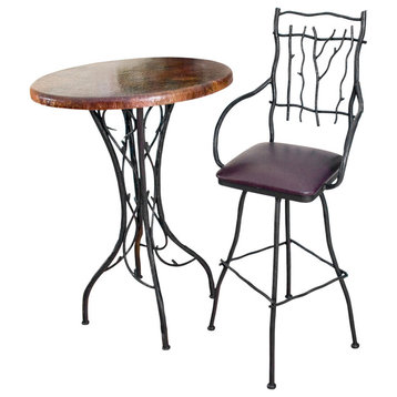 South Fork 25" Swivel Counter Stool With Arms