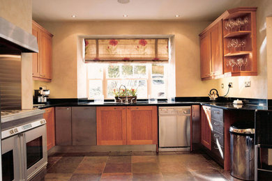 This is an example of a traditional kitchen in London.